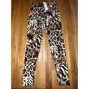 NWT Agnes & Dora Adult S/M (4-12) Animal Cheetah Soft Stretchy Legging